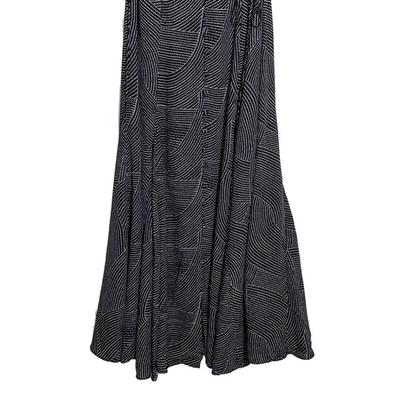 NWT Madewell Black Tie-Waist Midi Dress in White Dot, Size XS - Picture 13 of 16